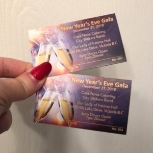 Tickets for the New Year's Eve Party in Victoria