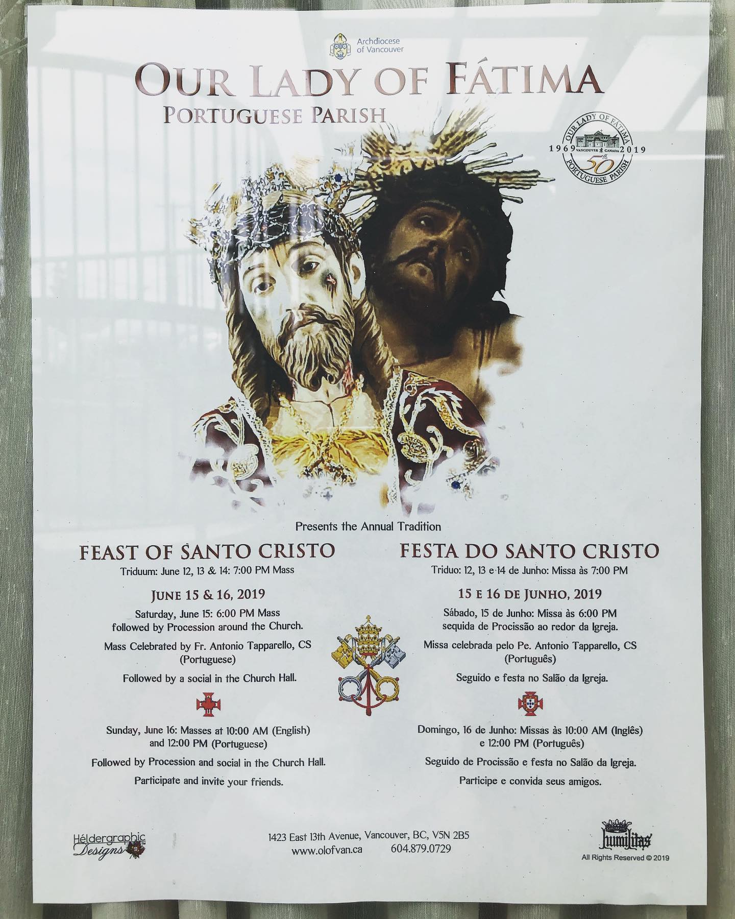 Festa do Senhor Santo Cristo, Our Lady of Fatima Portuguese Parish, Vancouver